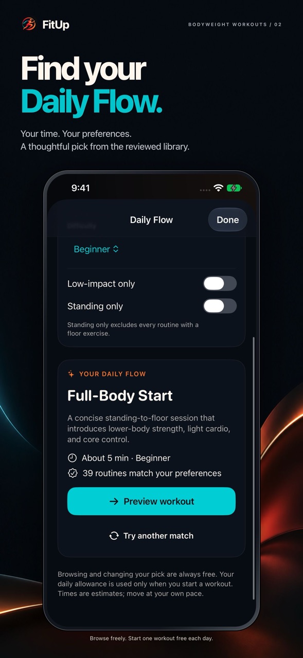 FitUp App Store preview 2